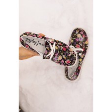 Chin Up Floral Print Sneakers